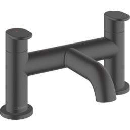 Hansgrohe Vernis Blend Matt Black 123mm Deck Mounted Lever 2 Tap Holes Bath Mixer Tap