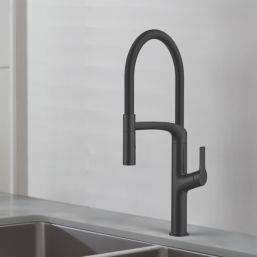 Swirl Boyne  Pull-Out Spray Mixer Kitchen Tap Matt Black