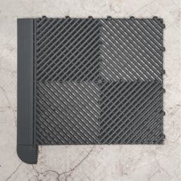 Swisstrax Ribtrax Pro Corner Slate Grey 63mm x 63mm 4 Pack
