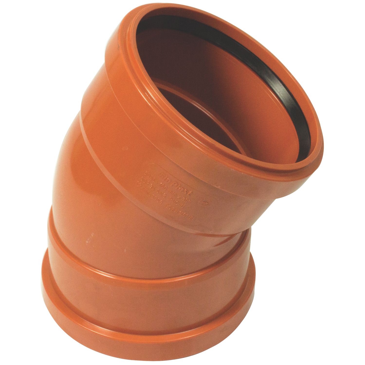 FloPlast Push-Fit 30° Double Socket Bend 160mm (7942V)
