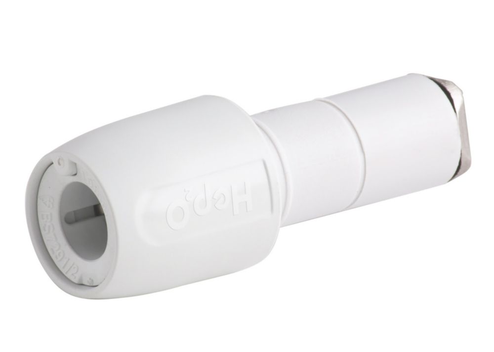 Hep2O  Plastic Push-Fit Stem Coupler F 10mm x M 15mm