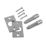 Smith & Locke Hinge Bolts Zinc-Plated 2 Pack