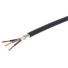 Refurb Prysmian 6943X Black 3-Core 6mm² Armoured Cable 25m Coil