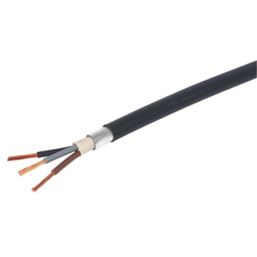 Refurb Prysmian 6943X Black 3-Core 6mm² Armoured Cable 25m Coil