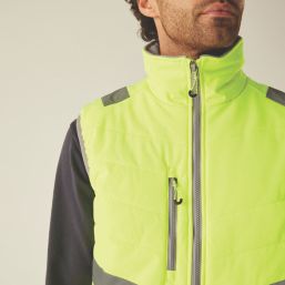 Regatta Hi-Vis Two-Tone Thermal Bodywarmer Yellow Small 40.9" Chest