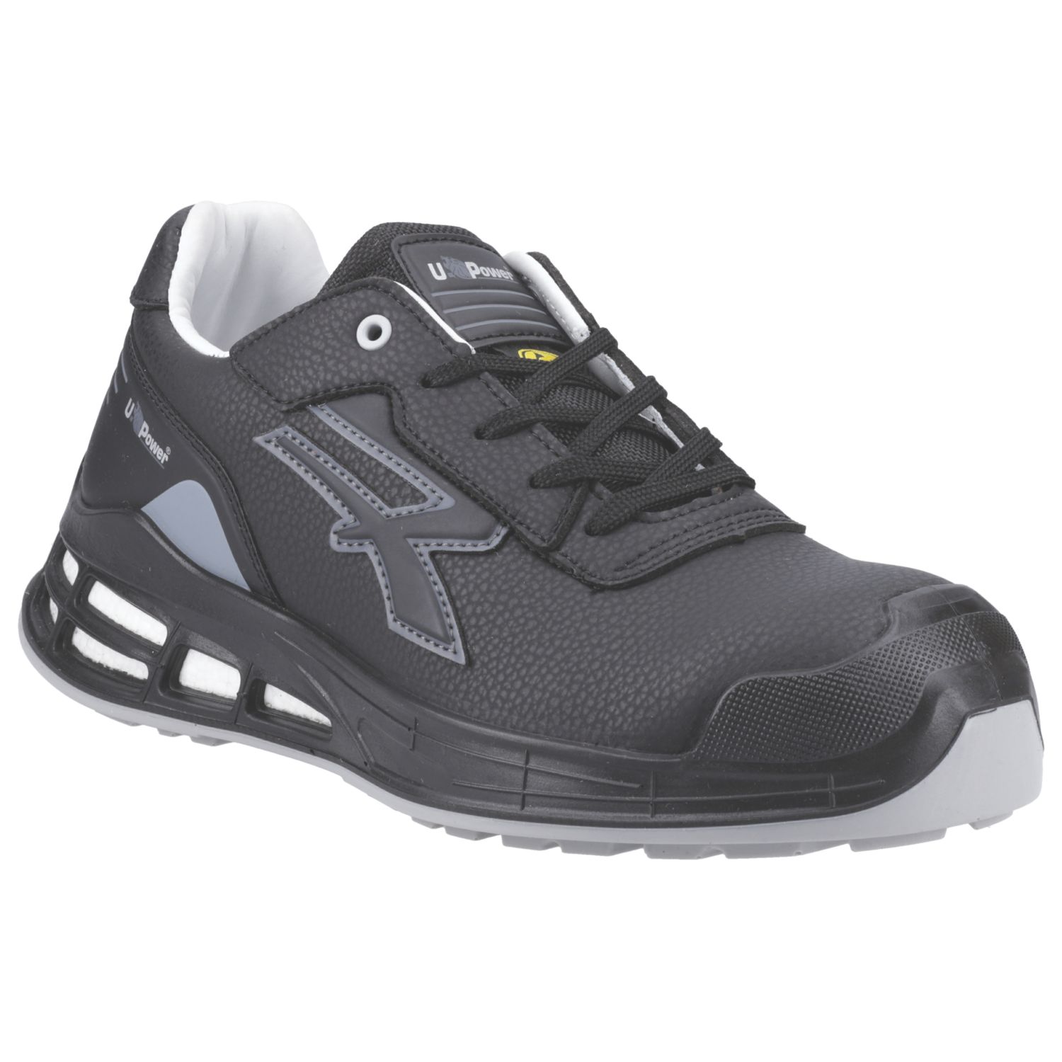 U-Power Zak Size 11 Black Water-Resistant Safety Trainers (794AY)