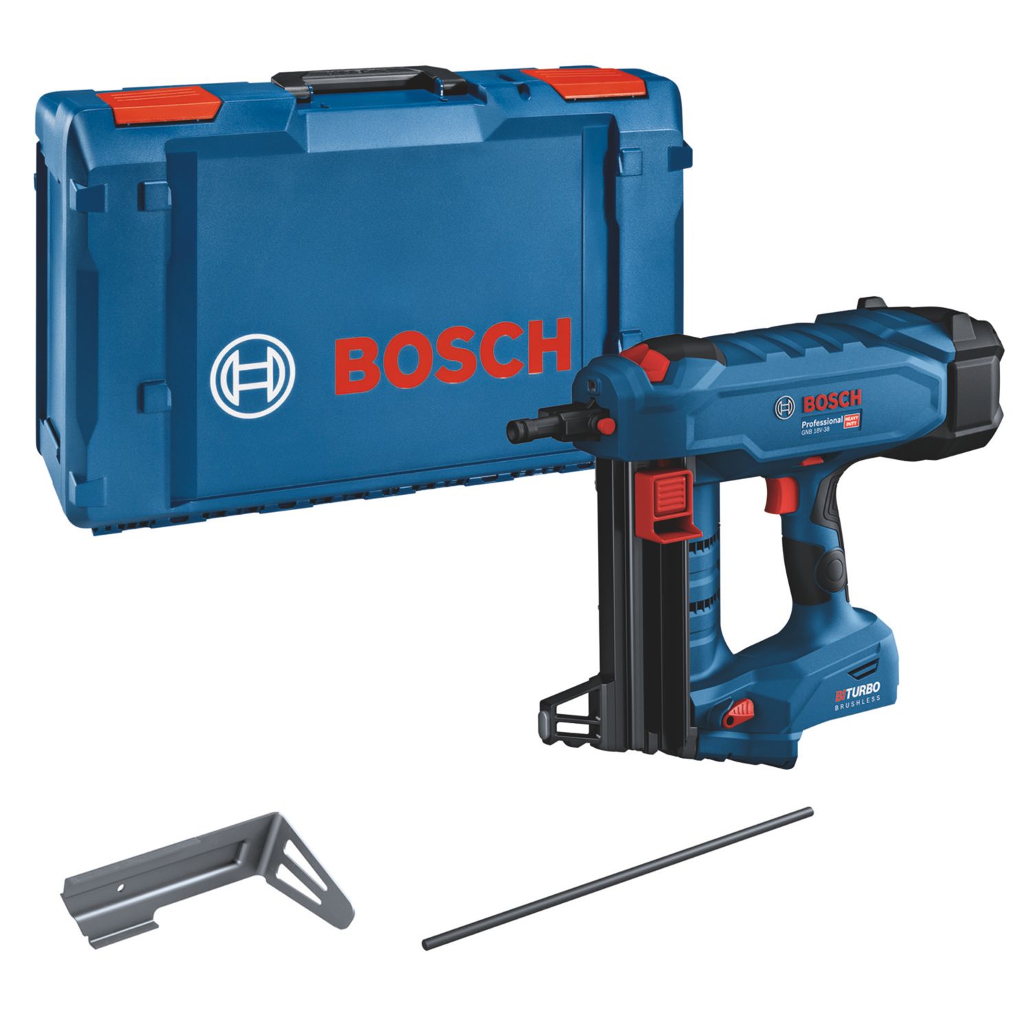 Bosch GNB 18V-38 Professional 38mm 18V Li-Ion AMPShare Brushless Mechanical & Electrical Cordless Nail Gun - Bare (794CK)