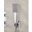Bristan Contemporary Square Wall Outlet with Handset Holder Chrome Plated 80mm