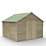 Forest 4Life 10' x 9' 6" (Nominal) Apex Overlap Timber Shed with Base