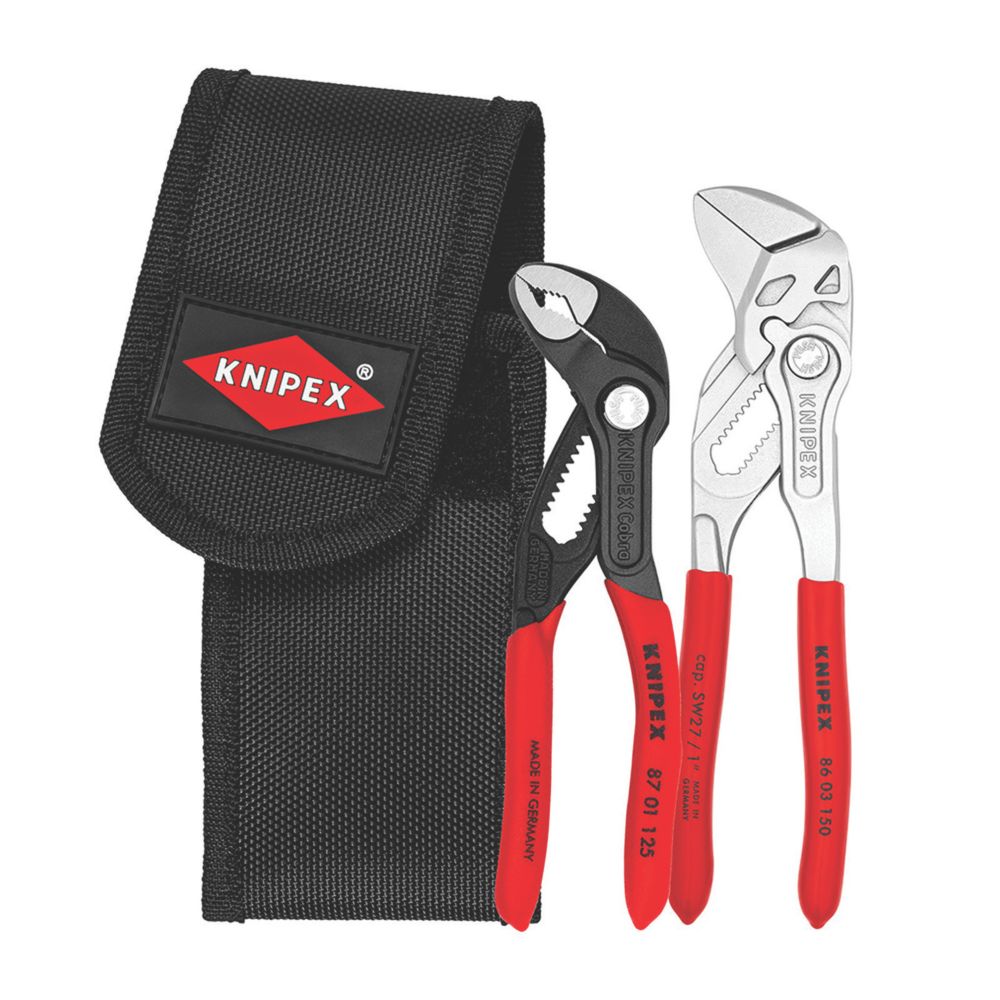 Knipex Cobra Water Pump Pliers 3 Piece Set - Screwfix