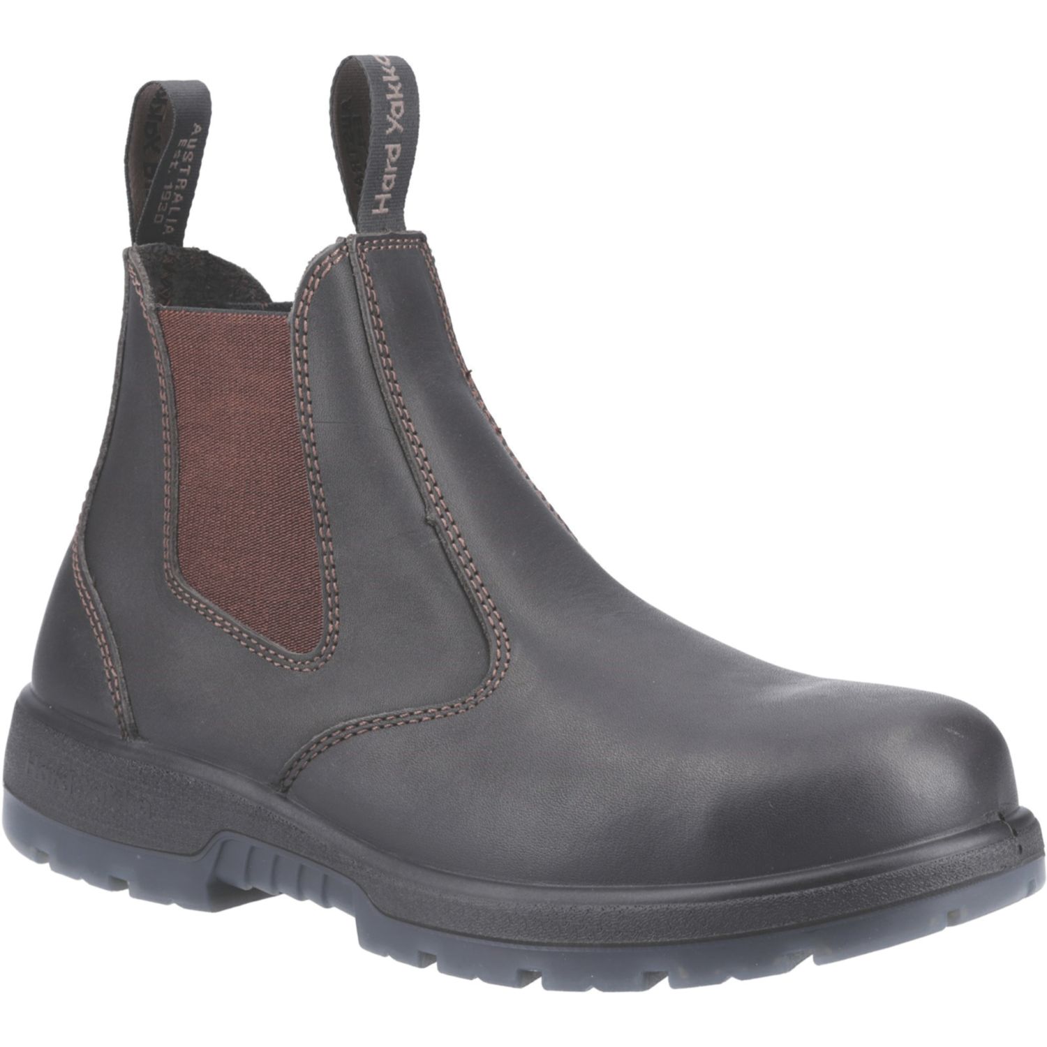 Hard Yakka Outback S3 Size 9 Brown Water-Resistant Steel Toe Cap Safety Dealer Boots (794KE)