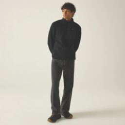 Regatta Frankie Borg Half Zip Fleece Black/Black  Small 37-38" Chest