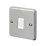 MK Contoura 10A 1-Gang 2-Way Switch  Grey with White Inserts