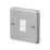 MK Contoura 10A 1-Gang 2-Way Switch  Grey with White Inserts