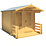 Shire Maulden 7' x 9' 6" (Nominal) Apex Timber Log Cabin