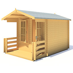 Shire Maulden 7' x 9' 6" (Nominal) Apex Timber Log Cabin
