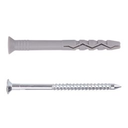 Easyfix  Nylon & Steel Countersunk Head Hammer Fixings 10mm x 120mm 50 Pack