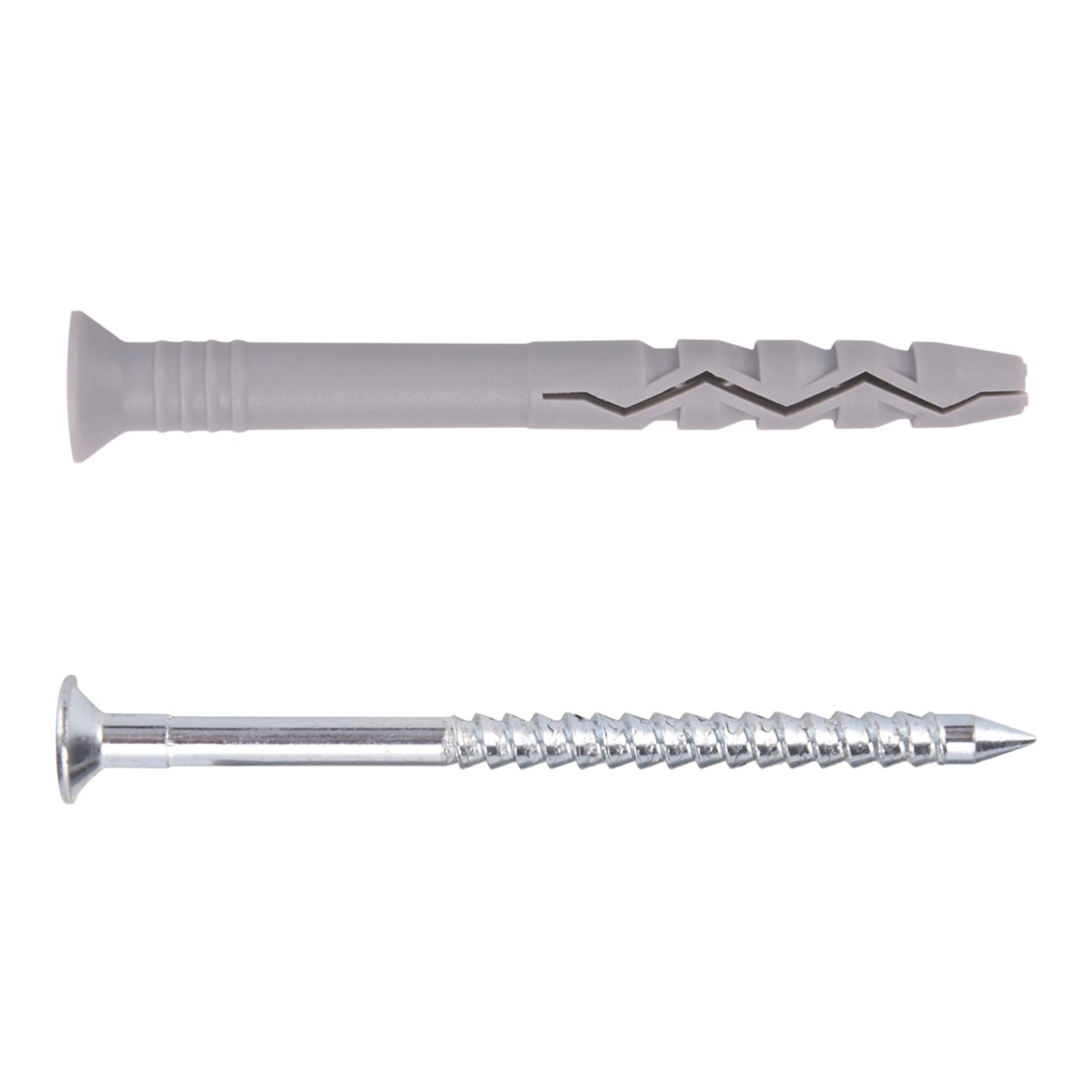 Easyfix Nylon & Steel Countersunk Head Hammer Fixings 10mm x 120mm 50 Pack (794YY)