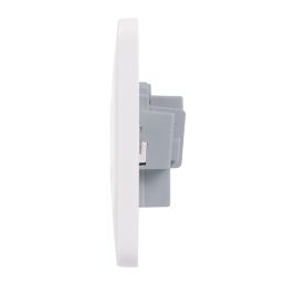 Schneider Electric Lisse 13A 1-Gang Unswitched Plug Socket White