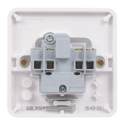 Schneider Electric Lisse 13A 1-Gang Unswitched Plug Socket White
