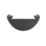 FloPlast Cast Iron Effect Half Round External Stop End Black 112mm