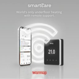 Warmup Onyx Black Element  Underfloor Heating Thermostat with Smartcare