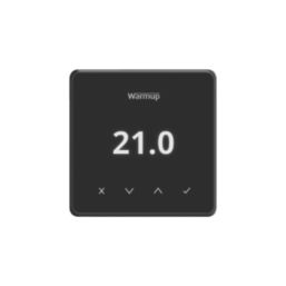 Warmup Onyx Black Element  Underfloor Heating Thermostat with Smartcare