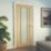 Green & Taylor Worcester 3-Frosted Light Unfinished Oak Wooden 3-Panel Internal Glazed Door 1981mm x 762mm