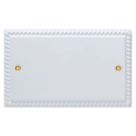 Varilight  2-Gang Blanking Plate Georgian White