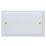 Varilight  2-Gang Blanking Plate Georgian White