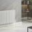 Reina Elips Double 600mm x 360mm 1437BTU White Vertical Designer Radiator