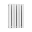 Reina Elips Double 600mm x 360mm 1437BTU White Vertical Designer Radiator