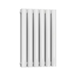 Reina Elips Double 600mm x 360mm 1437BTU White Vertical Designer Radiator