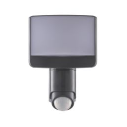 Lutec Sunshine Outdoor LED Solar-Powered Floodlight With PIR Sensor Dark Grey 800lm