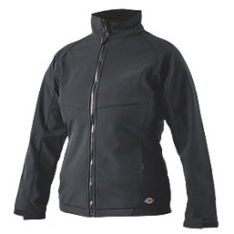 Dickies Foxton Womens Softshell Jacket Black Size 8-10