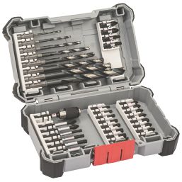 Bosch Pick & Click Metal Impact Control Screwdriver & HSS Drill Bits 35 Piece Set