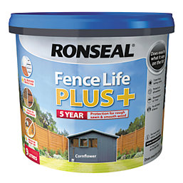 Ronseal Fence Life Plus Shed & Fence Treatment Cornflower 9Ltr