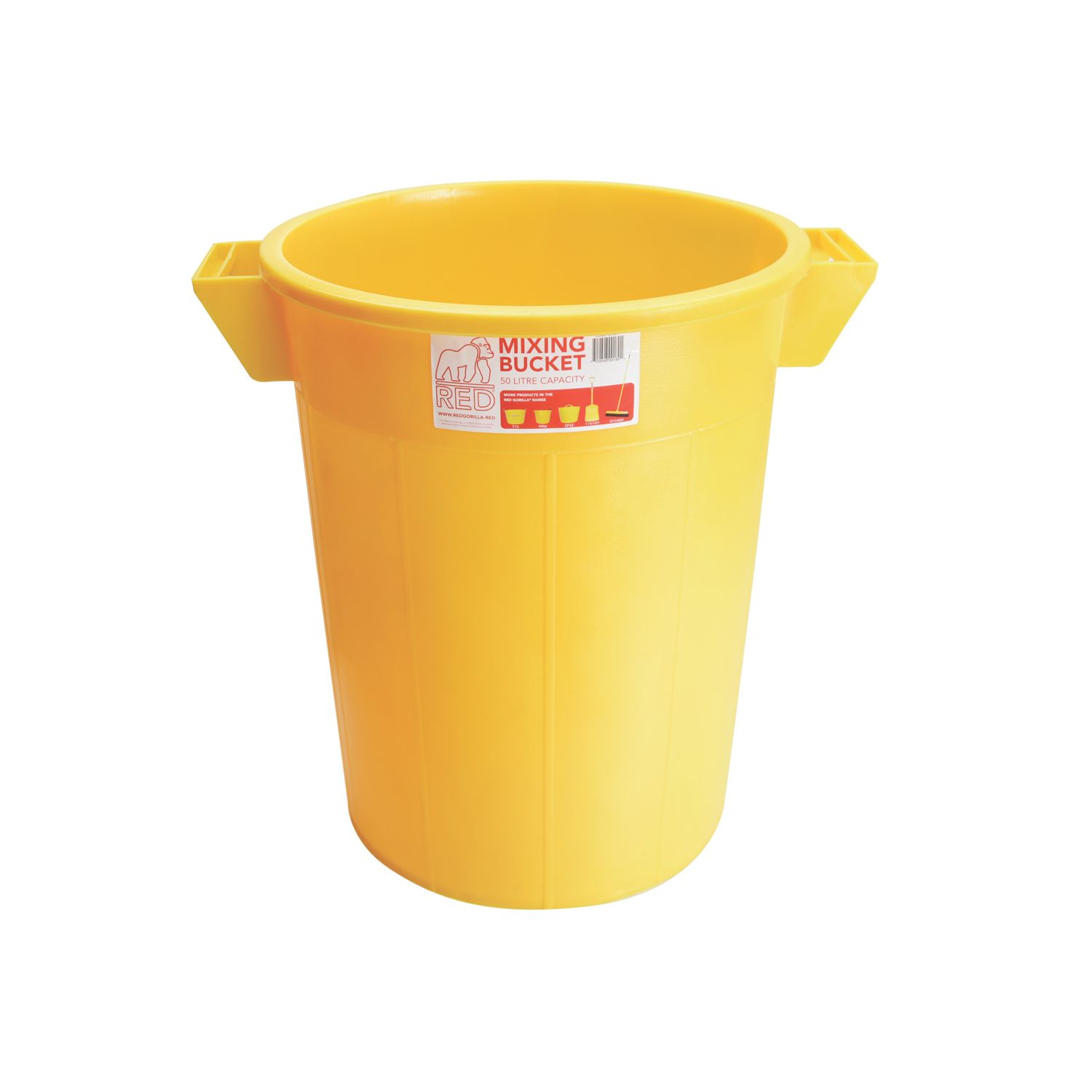Red Gorilla Polyethylene Bucket Yellow 50Ltr (795HL)