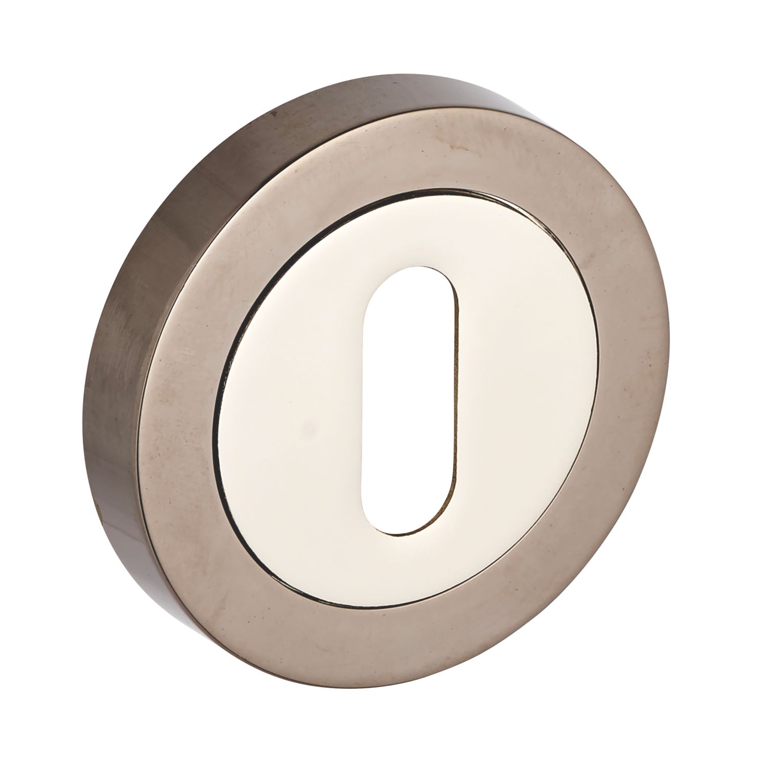 Smith & Locke Standard Escutcheon (Single) Chrome / Black 50mm (795HY)