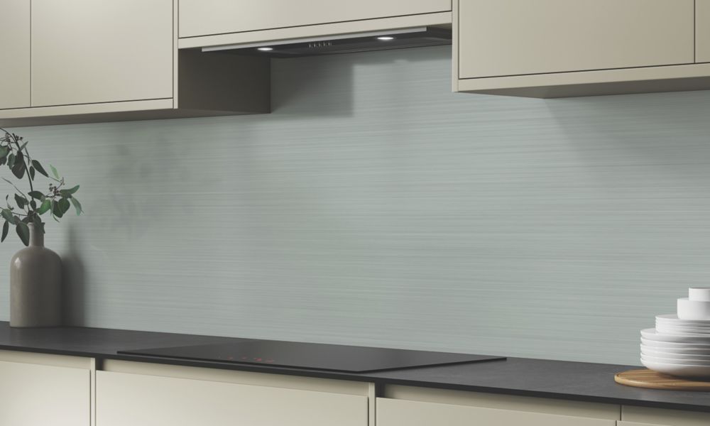 Wilsonart  Brushed Steel / Brushed Titanium High-Rise Splashback 3050mm x 750mm x 4mm