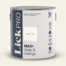 LickPro Max+ 2.5Ltr White 03 Matt Emulsion  Paint