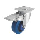 Essentials Heavy Duty Braked Swivel Castor 100mm Blue