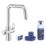 Grohe Blue Pure Start U-Spout 2-Way Deck Mounted Filtered Water Kitchen Tap Starter Set Chrome