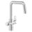 Grohe Blue Pure Start U-Spout 2-Way Deck Mounted Filtered Water Kitchen Tap Starter Set Chrome