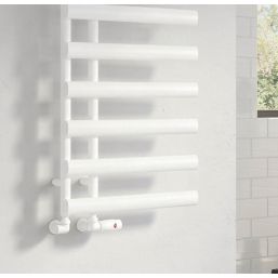 Reina 1140mm x 500mm 1588BTU White Flat Designer Towel Radiator