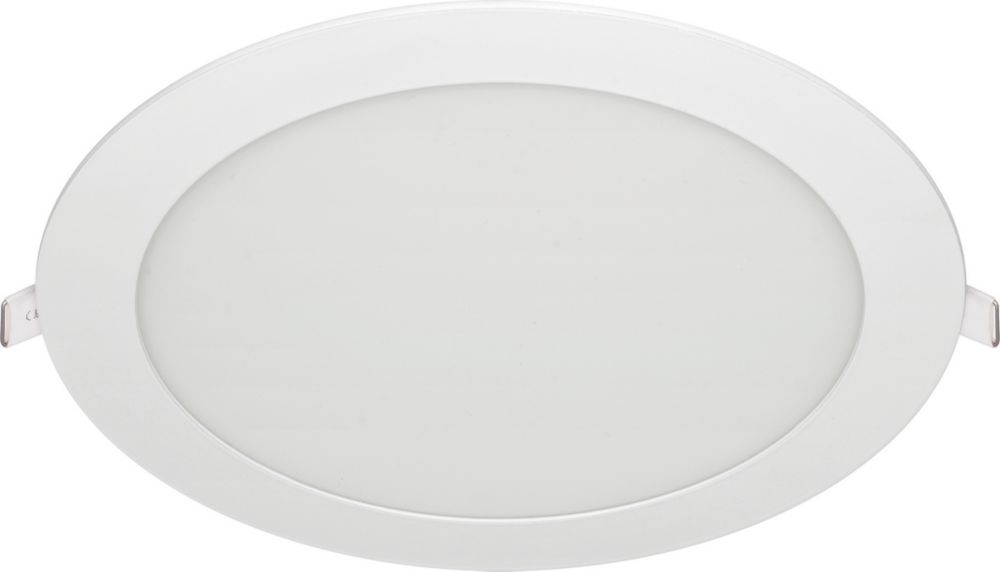 Luceco ECO Circular Fixed  LED Low Profile Slimline Downlight White 18W 1530lm