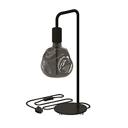 Calex  LED Table Lamp with Organic Neo Titanium G125 Bulb Black 4W 80lm