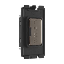 British General  13A Grid Fused Spur Black Nickel