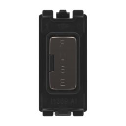 British General  13A Grid Fused Spur Black Nickel