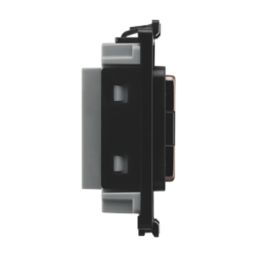 British General  13A Grid Fused Spur Black Nickel